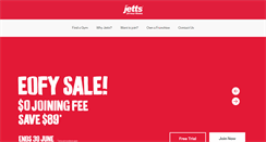 Desktop Screenshot of jetts.com.au